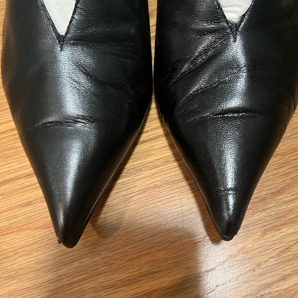 Celine black leather heels - Picture 4 of 5
